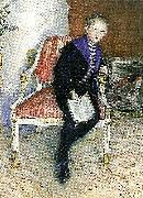Carl Larsson, portratt av vult och ulla